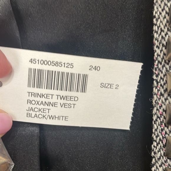 Chicos Herringbone/Tweed with Sequins 2 same as 12/14 Vest. - Picture 4 of 7